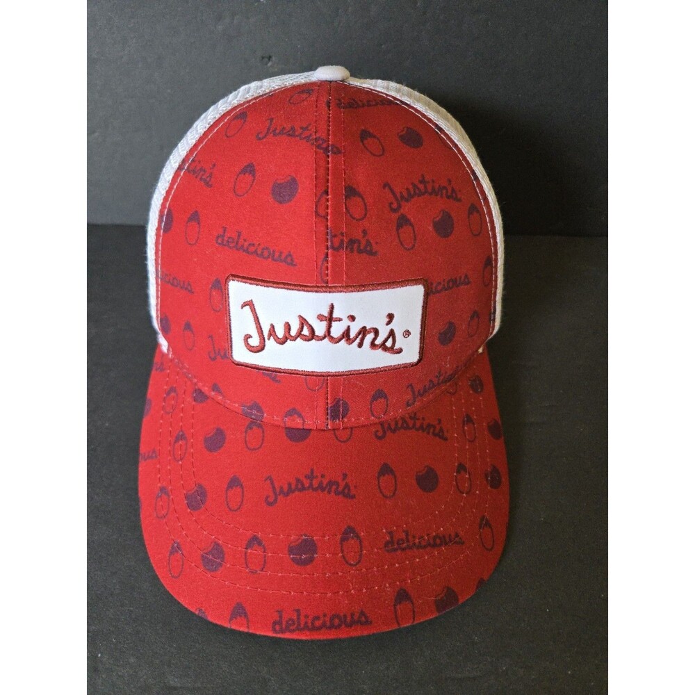 Justin Boots Hat Cap Boco Gear Hat Company Snapback Mesh Trucker White And Red